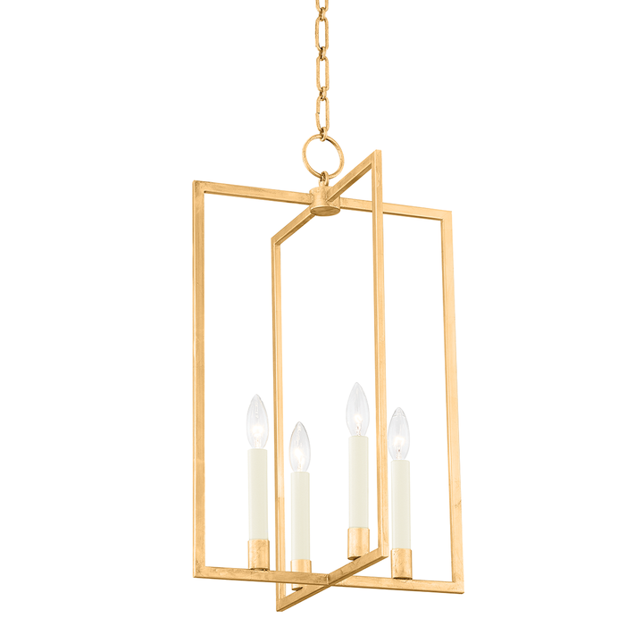 Middleborough 4 Light Medium Pendant-Hudson Valley-HVL-MDS421-GL-PendantsGold Leaf-2-France and Son