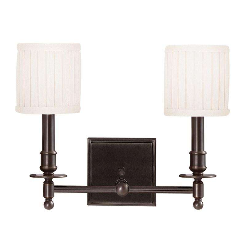 Palmer 2 Light Wall Sconce Old Bronze-Hudson Valley-HVL-302-OB-Wall Lighting-1-France and Son