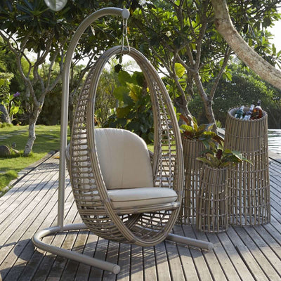 Heri Hanging Chair by Skyline-Skyline Design-SKYLINE-2972-BM-Set-Outdoor Lounge ChairsBlack Mushroom-4-France and Son