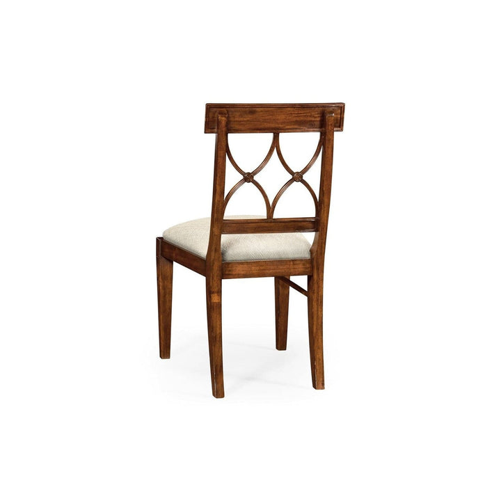 Regency Curved Back Side Chair-Jonathan Charles-JCHARLES-494347-SC-EBF-F200-Dining ChairsBlack Painted & Skipper F200-4-France and Son