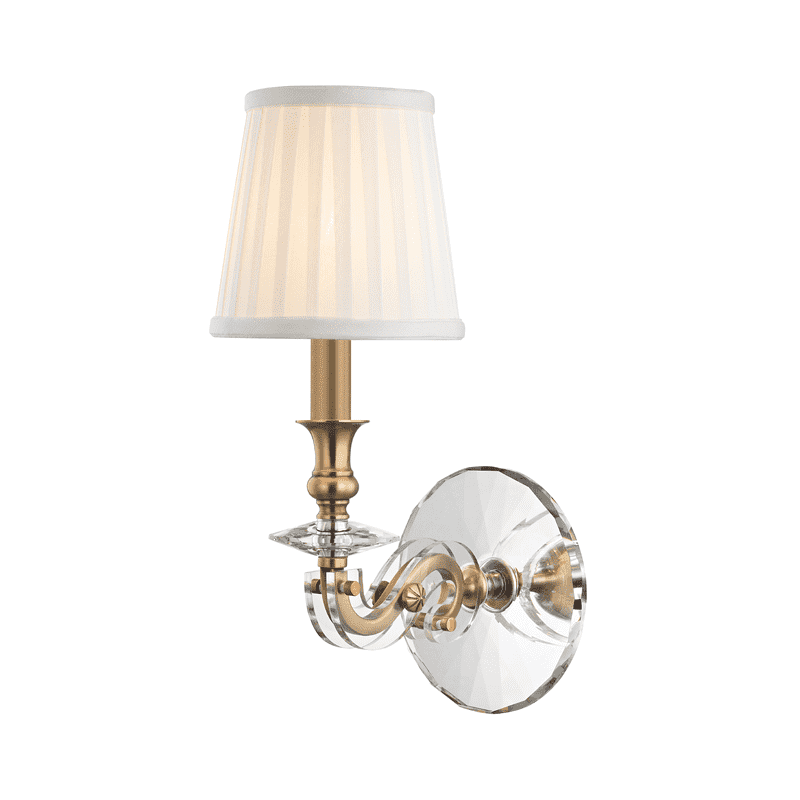 Lapeer 1 Light Wall Sconce-Hudson Valley-HVL-1291-AGB-Wall LightingAged Brass-1-France and Son
