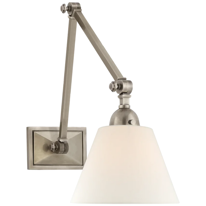 Jandy Double Library Wall Light-Visual Comfort-VISUAL-AH 2330AN-L-Wall LightingAntique Nickel-1-France and Son