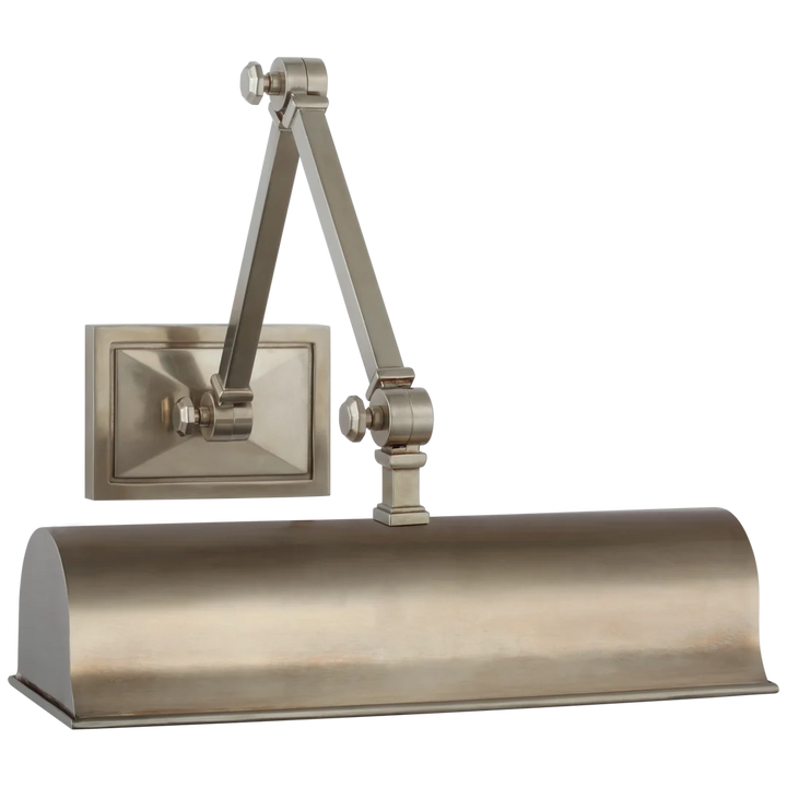 Janet 12" Double Library Light-Visual Comfort-VISUAL-AH 2338AN-Wall LightingAntique Nickel-1-France and Son