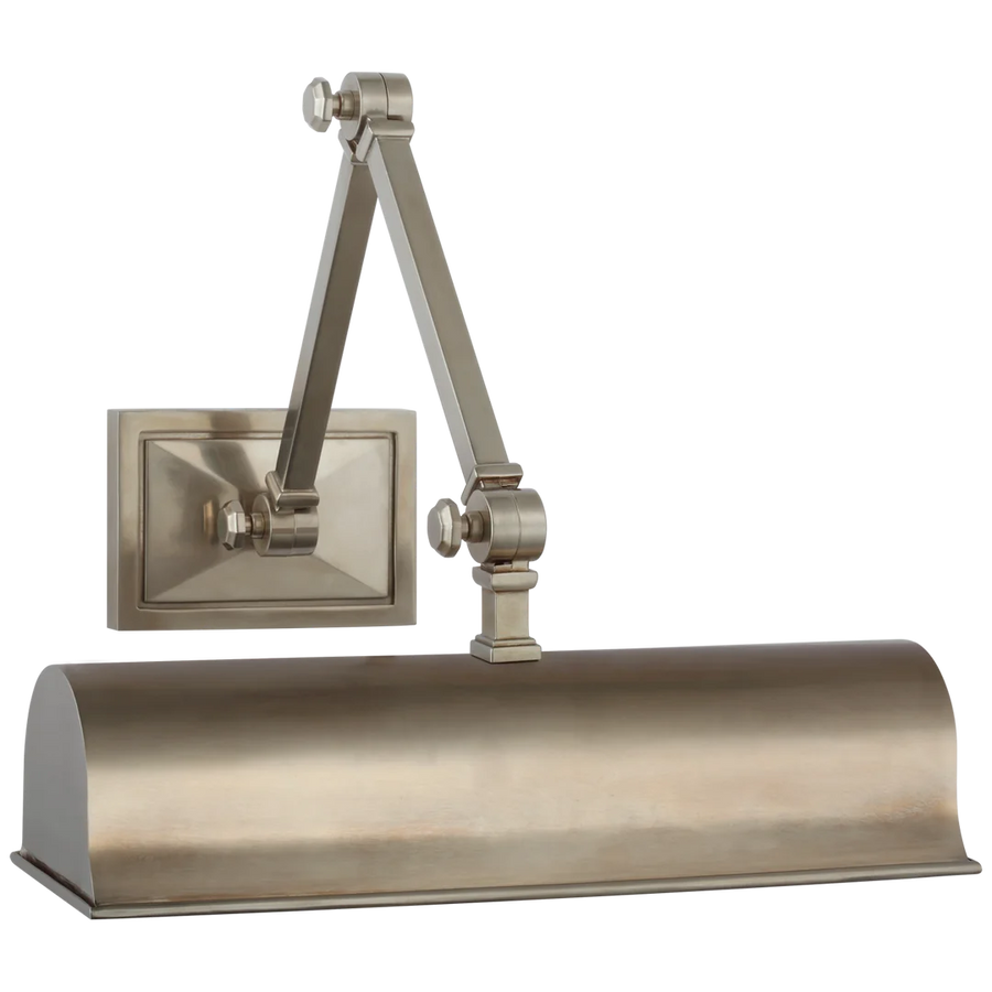 Janet 12" Double Library Light-Visual Comfort-VISUAL-AH 2338AN-Wall LightingAntique Nickel-1-France and Son