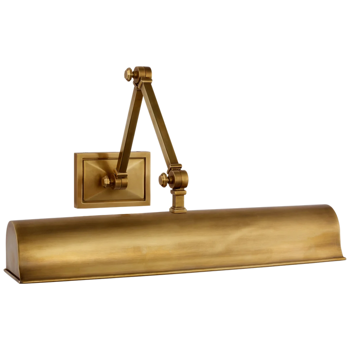 Janet 18" Double Library Light-Visual Comfort-VISUAL-AH 2339HAB-Wall LightingHand-Rubbed Antique Brass-3-France and Son