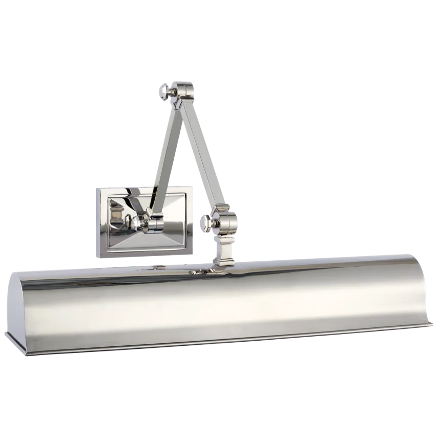 Janet 18" Double Library Light-Visual Comfort-VISUAL-AH 2339PN-Wall LightingPolished Nickel-4-France and Son