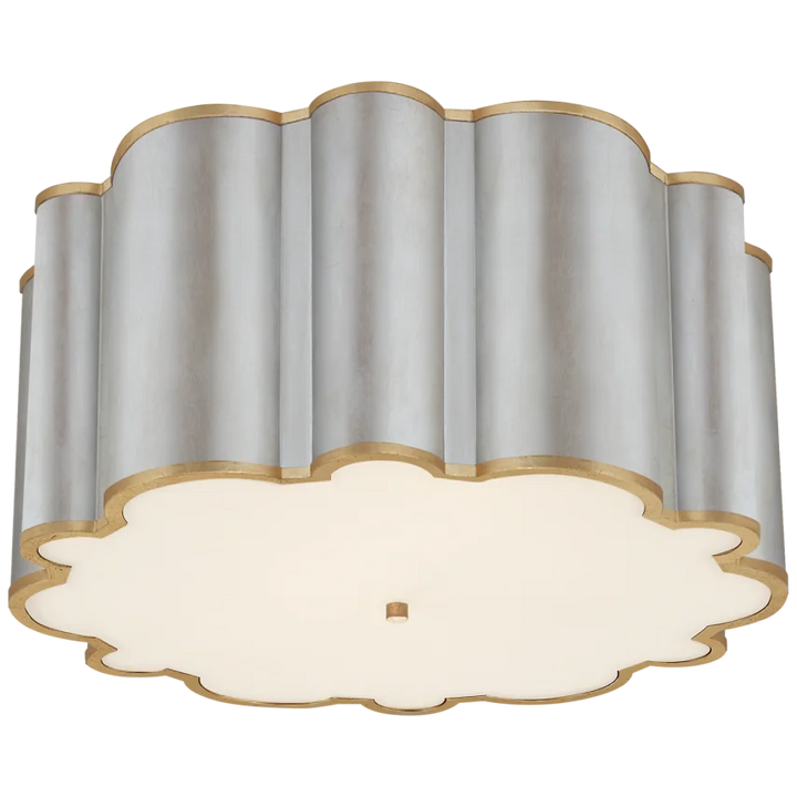 Mala Grande Flush Mount-Visual Comfort-VISUAL-AH 4021BSL/G-FA-Flush MountsBurnished Silver Leaf with Gild-Frosted Arcylic-4-France and Son