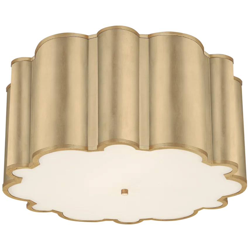 Mala Grande Flush Mount-Visual Comfort-VISUAL-AH 4021G-FA-Flush MountsGild-Frosted Arcylic-5-France and Son