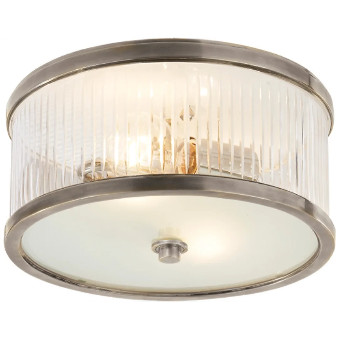 Rudolph Small Flush Mount-Visual Comfort-VISUAL-AH 4200AN-FG-Flush MountsAntique Nickel-1-France and Son