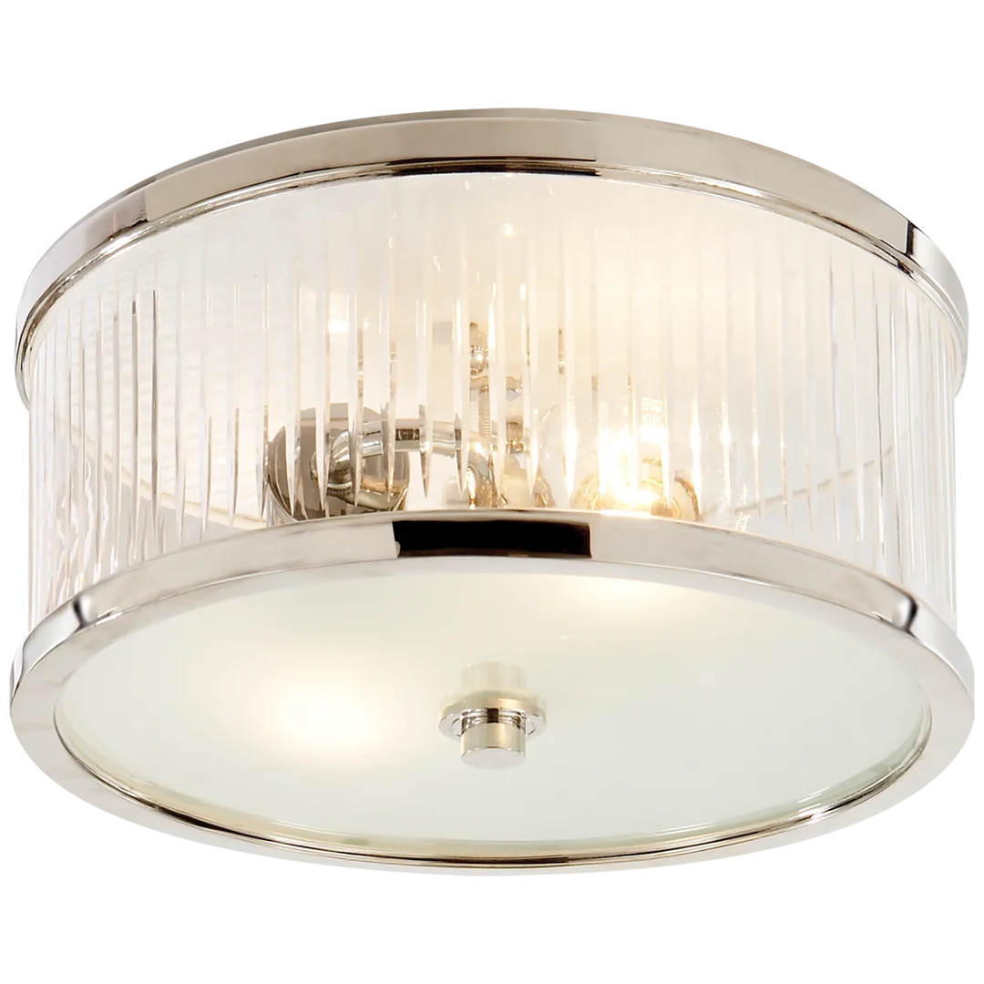 Rudolph Small Flush Mount-Visual Comfort-VISUAL-AH 4200PN-FG-Flush MountsPolished Nickel-4-France and Son