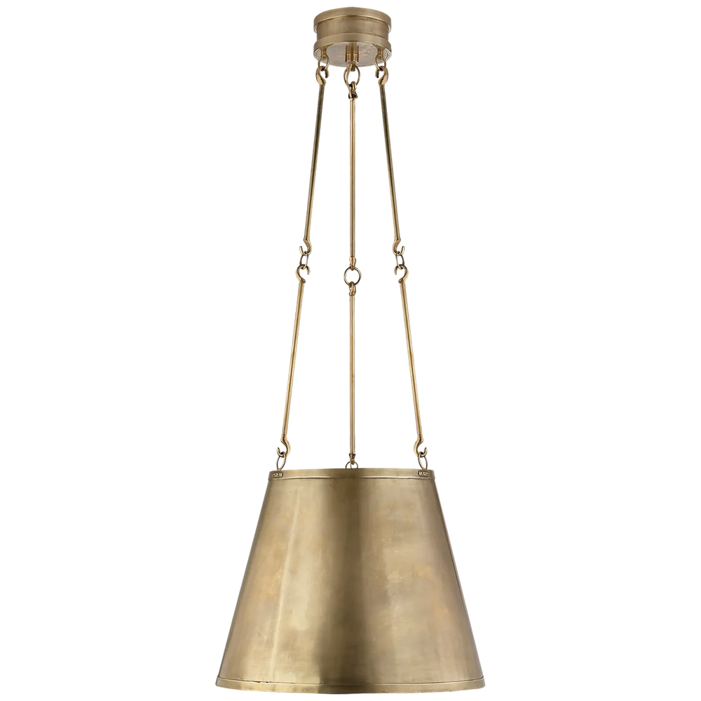 Linear Hanging Shade-Visual Comfort-VISUAL-AH 5210NB-ChandeliersNatural Brass-2-France and Son