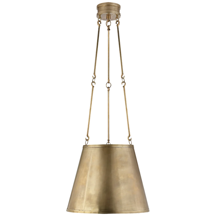 Linear Hanging Shade-Visual Comfort-VISUAL-AH 5210NB-ChandeliersNatural Brass-2-France and Son