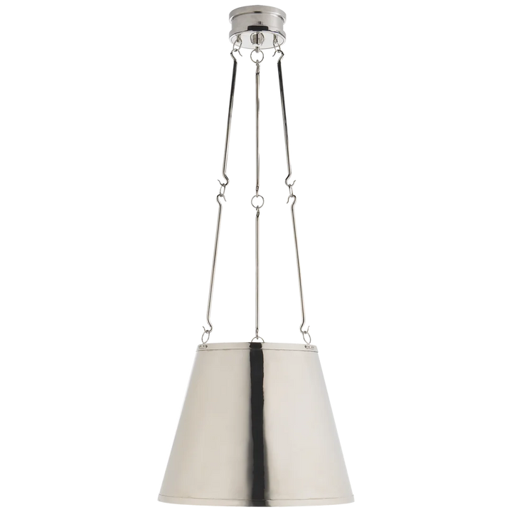 Linear Hanging Shade-Visual Comfort-VISUAL-AH 5210PN-ChandeliersPolished Nickel-3-France and Son