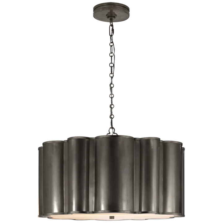 Mala Large Hanging Shade-Visual Comfort-VISUAL-AH 5215BZ-ChandeliersBronze-1-France and Son