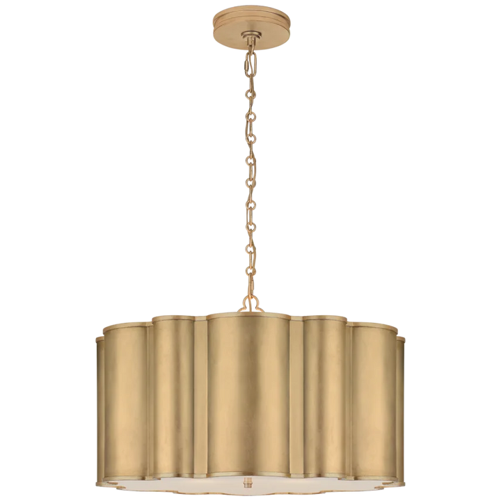 Mala Large Hanging Shade-Visual Comfort-VISUAL-AH 5215G-FA-ChandeliersGild-5-France and Son