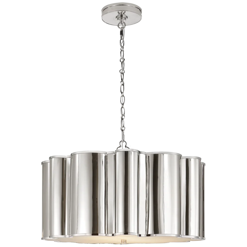 Mala Large Hanging Shade-Visual Comfort-VISUAL-AH 5215PN-ChandeliersPolished Nickel-3-France and Son