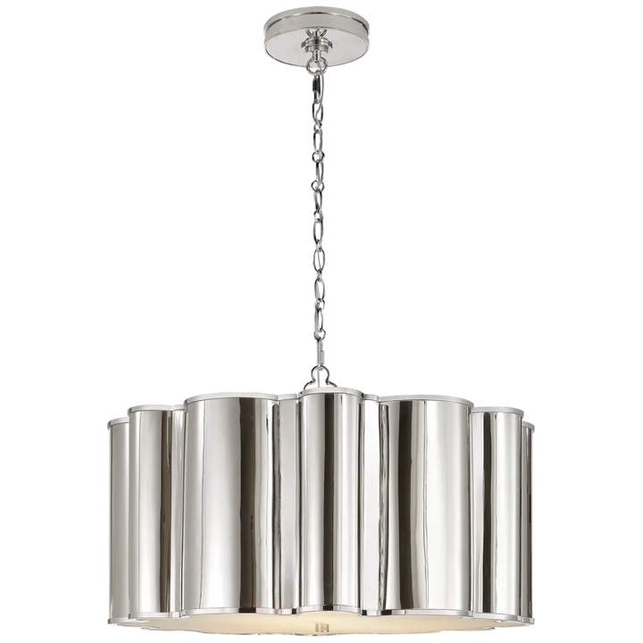 Mala Large Hanging Shade-Visual Comfort-VISUAL-AH 5215PN-ChandeliersPolished Nickel-3-France and Son