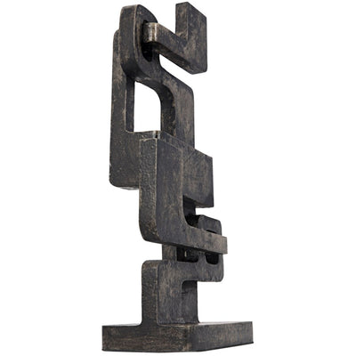Kubric Sculpture, Aluminum-Noir-NOIR-AL-01-Decor-4-France and Son