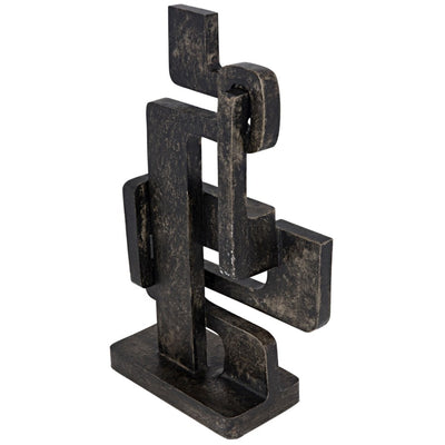 Kubric Sculpture, Aluminum-Noir-NOIR-AL-01-Decor-1-France and Son