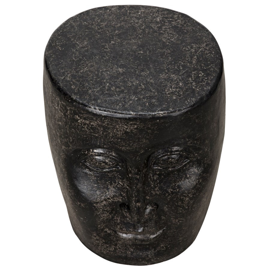 Head Side Table, Black Fiber Cement-Noir-NOIR-AR-202BF-Side Tables-3-France and Son