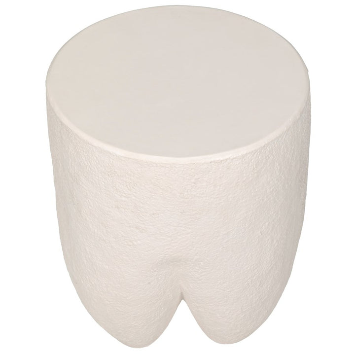 Donald Side Table, White Fiber Cement-Noir-NOIR-AR-284WFC-Side Tables-5-France and Son