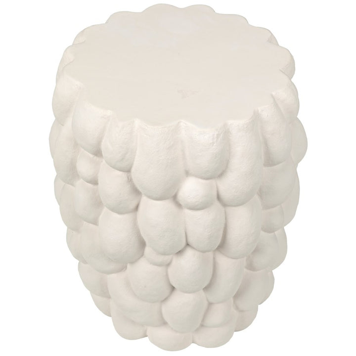 Hive Side Table, White Fiber Cement-Noir-NOIR-AR-285WFC-Decorative Objects-4-France and Son