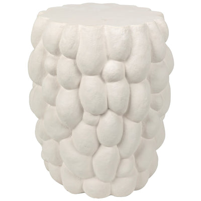 Hive Side Table, White Fiber Cement-Noir-NOIR-AR-285WFC-Decorative Objects-1-France and Son