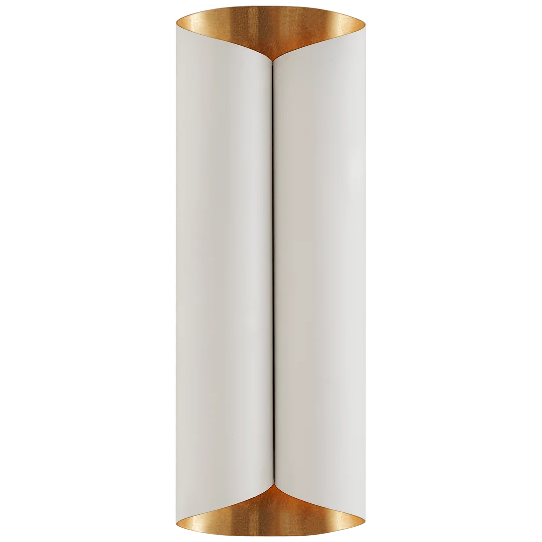 Selfloss Large Sconce-Visual Comfort-VISUAL-ARN 2037PW/G-Wall LightingPlaster White and Gild-3-France and Son