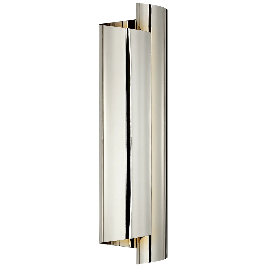 Ivan Large Wrapped Sconce-Visual Comfort-VISUAL-ARN 2066PN-Wall LightingPolished Nickel-3-France and Son