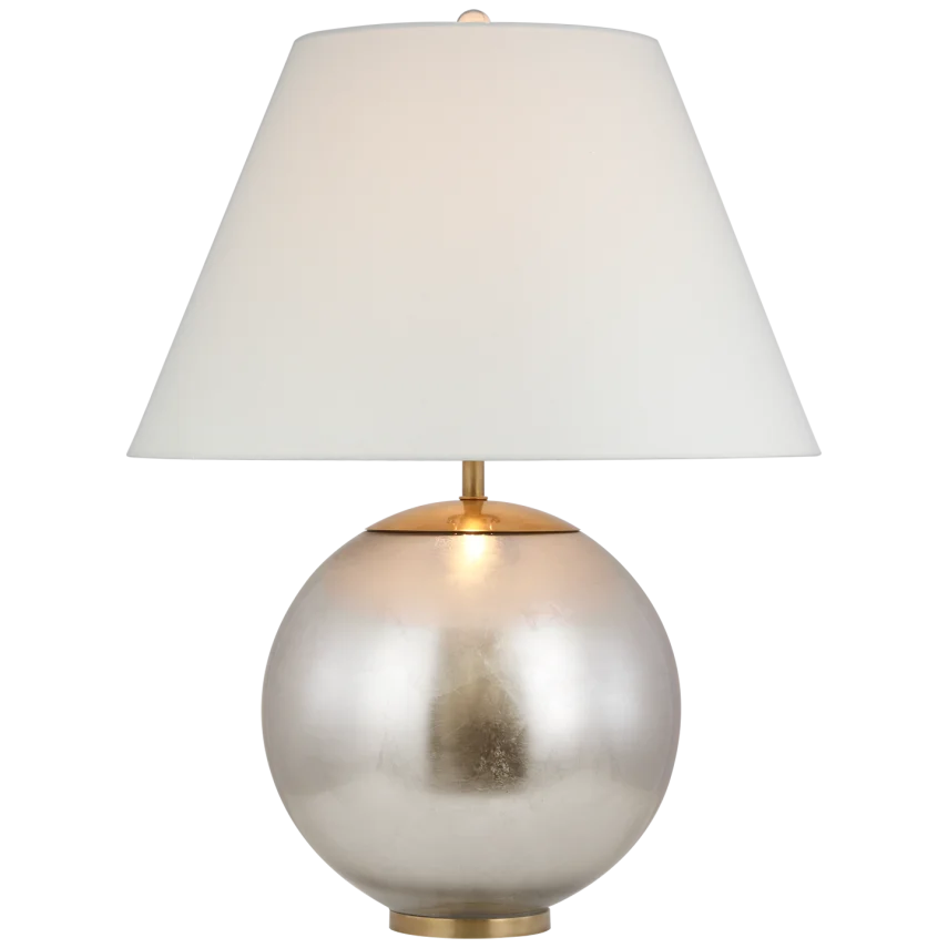 Mornow Large Table Lamp-Visual Comfort-VISUAL-ARN 3001BSL-L-Table LampsBurnished Silver Leaf-1-France and Son