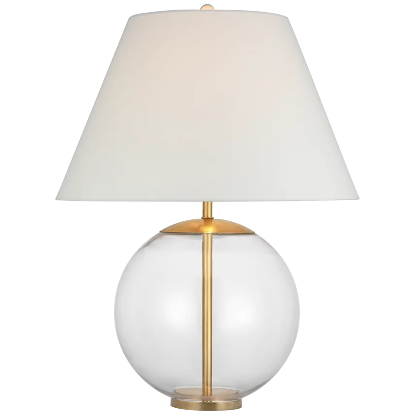 Mornow Large Table Lamp-Visual Comfort-VISUAL-ARN 3001CG-L-Table LampsClear Glas-2-France and Son