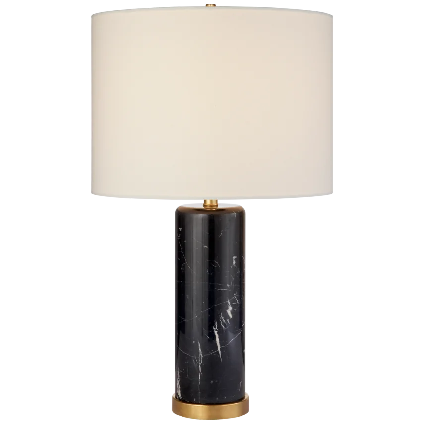 Clixe Table Lamp-Visual Comfort-VISUAL-ARN 3004BM-L-Table LampsBlack Marble-1-France and Son