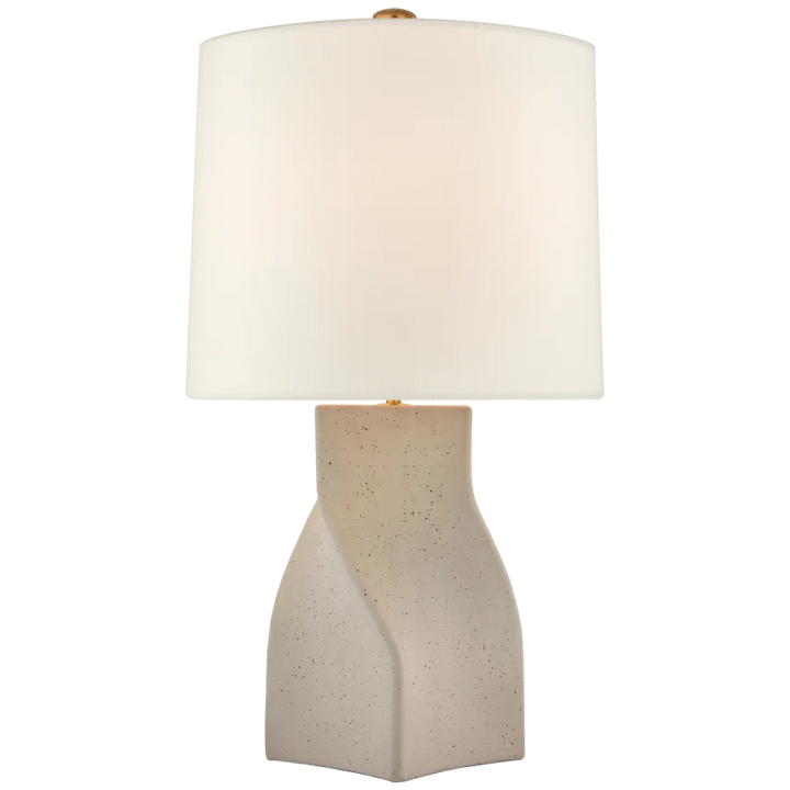 Clarabel Large Table Lamp-Visual Comfort-VISUAL-ARN 3635CNG-L-Table LampsCanyon Gray-Linen Shade-2-France and Son