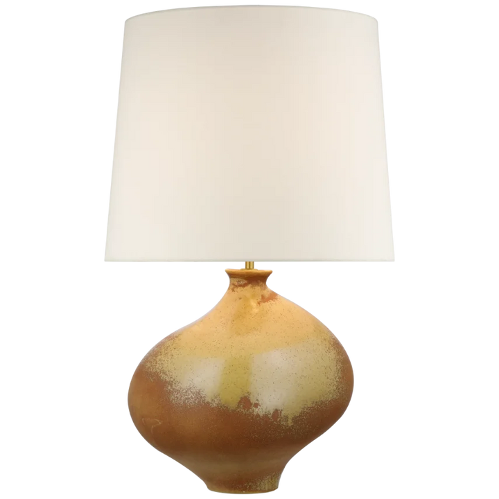 Cellia Right and Left Table Lamp-Visual Comfort-VISUAL-ARN 3650YOX-L-Table LampsRight-Yellow Oxide-3-France and Son