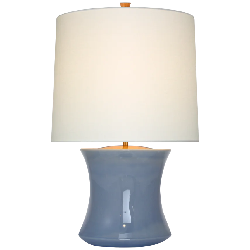 Mareva Accent Lamp-Visual Comfort-VISUAL-ARN 3660PBC-L-Table LampsPolar Blue Crackle-2-France and Son