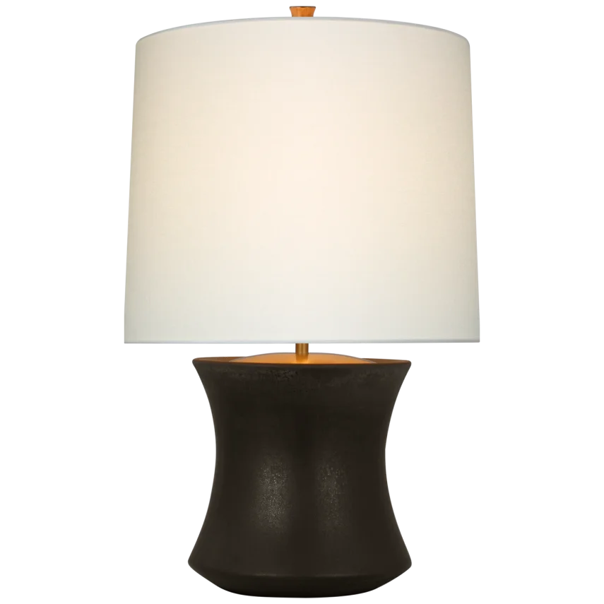 Mareva Accent Lamp-Visual Comfort-VISUAL-ARN 3660SBM-L-Table LampsStained Black Metallic-4-France and Son