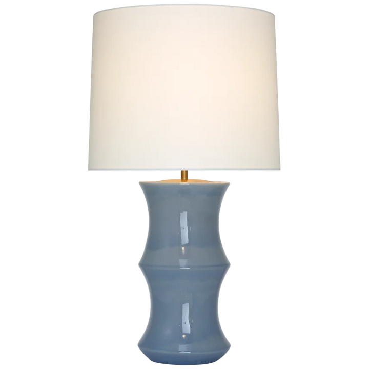 Maria Medium Table Lamp-Visual Comfort-VISUAL-ARN 3661PBC-L-Table LampsPolar Blue Crackle-2-France and Son