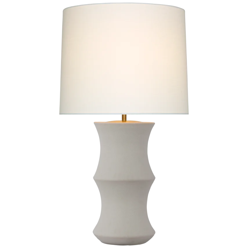 Maria Medium Table Lamp-Visual Comfort-VISUAL-ARN 3661PRW-L-Table LampsPorous White-3-France and Son