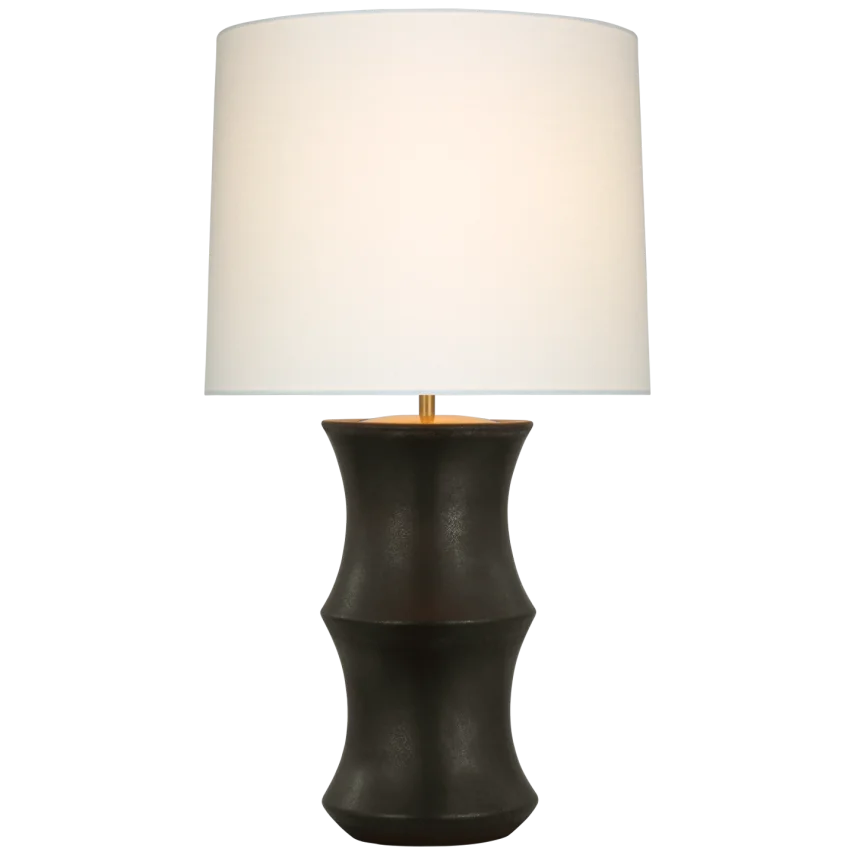 Maria Medium Table Lamp-Visual Comfort-VISUAL-ARN 3661SBM-L-Table LampsStained Black Metallic-4-France and Son