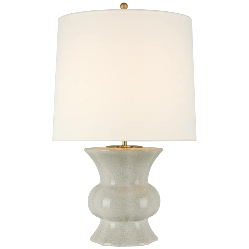 Lavida Medium Table Lamp-Visual Comfort-VISUAL-ARN 3663BC-L-Table LampsBone Craquelure-1-France and Son