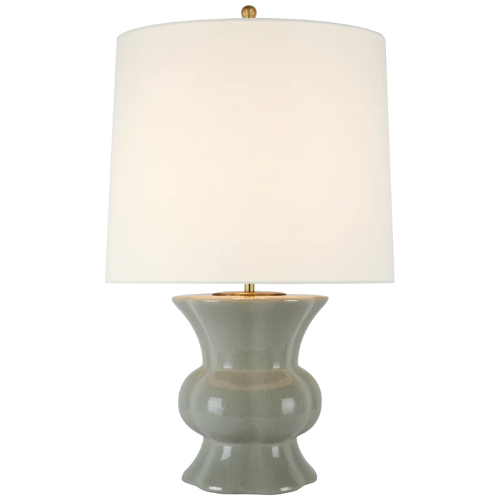 Lavida Medium Table Lamp-Visual Comfort-VISUAL-ARN 3663SHG-L-Table LampsShellish Gray-3-France and Son