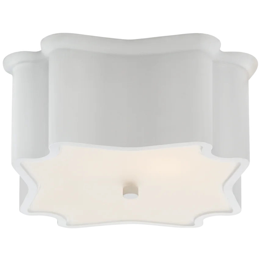 Bolref Deco Flush Mount-Visual Comfort-VISUAL-ARN 4047WHT-Flush MountsPlaster White-3-France and Son