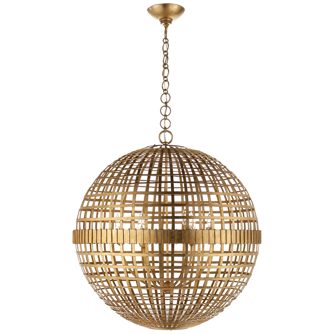 Miley Large Globe Lantern-Visual Comfort-VISUAL-ARN 5002G-PendantsGild-3-France and Son