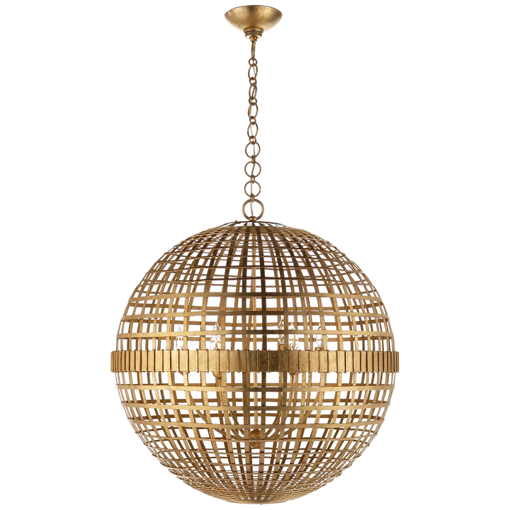 Miley Large Globe Lantern-Visual Comfort-VISUAL-ARN 5002G-PendantsGild-3-France and Son