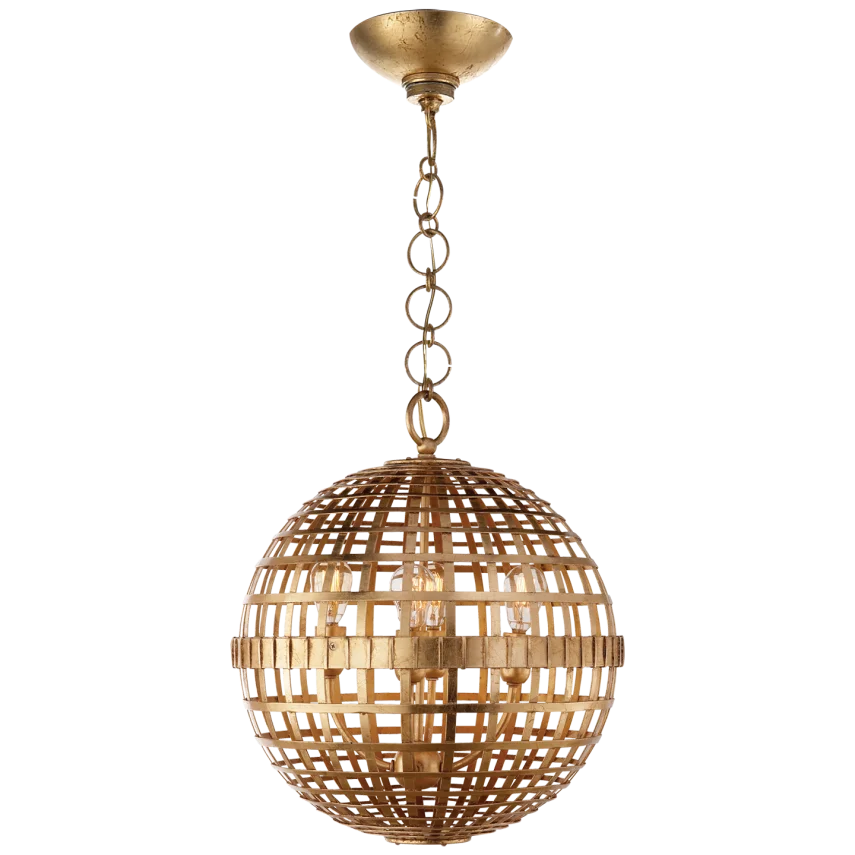 Miley Small Globe Lantern-Visual Comfort-VISUAL-ARN 5003G-PendantsGild-3-France and Son