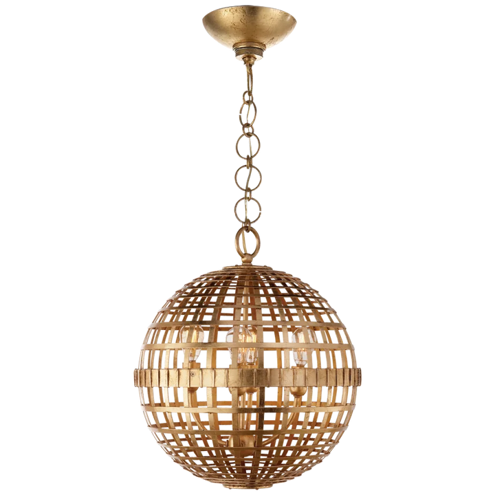 Miley Small Globe Lantern-Visual Comfort-VISUAL-ARN 5003G-PendantsGild-3-France and Son