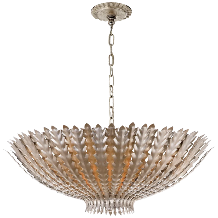 Hamdan Large Chandelier-Visual Comfort-VISUAL-ARN 5011BSL-ChandeliersBurnished Silver Leaf-1-France and Son