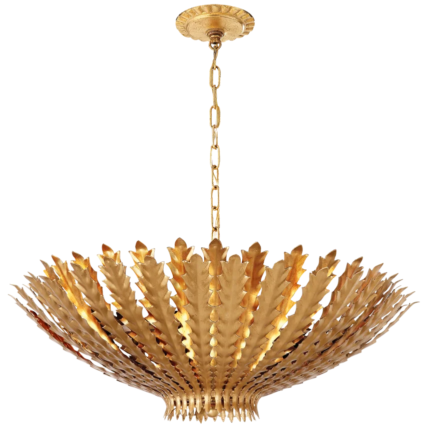 Hamdan Large Chandelier-Visual Comfort-VISUAL-ARN 5011G-ChandeliersGild-2-France and Son