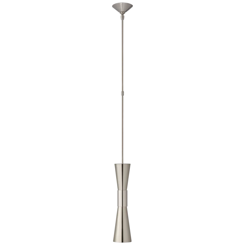 Clarrisa Medium Narrow Pendant-Visual Comfort-VISUAL-ARN 5032PN/PN-PendantsPolished Nickel-4-France and Son