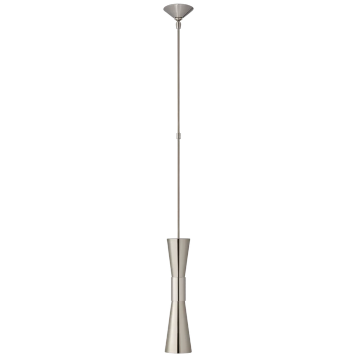 Clarrisa Medium Narrow Pendant-Visual Comfort-VISUAL-ARN 5032PN/PN-PendantsPolished Nickel-4-France and Son